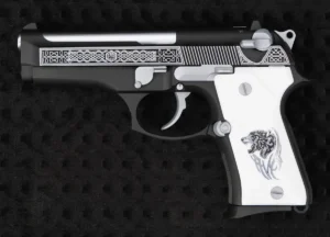 Beretta 92 Compact Yanaklar Gravür
