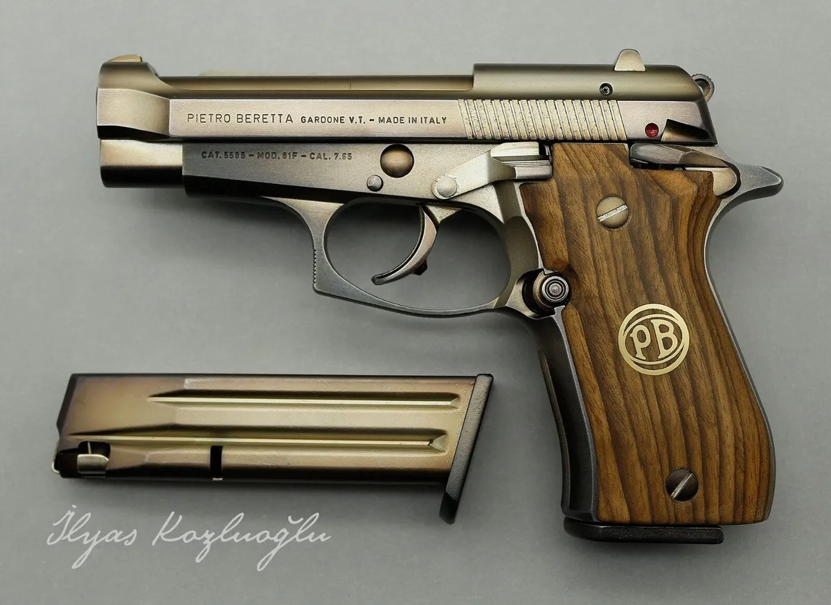 Beretta Mod. 81F Cal. 7,65 – Açık Füme Titanyum Kaplama