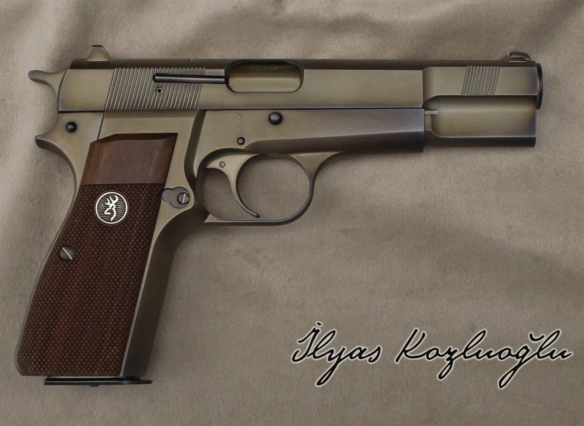 Browning 245 Seri Yanık Füme Titanyum Detay 2