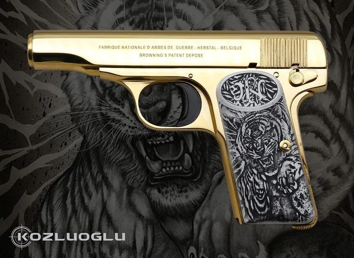 Browning 7.65 Altın Kaplama