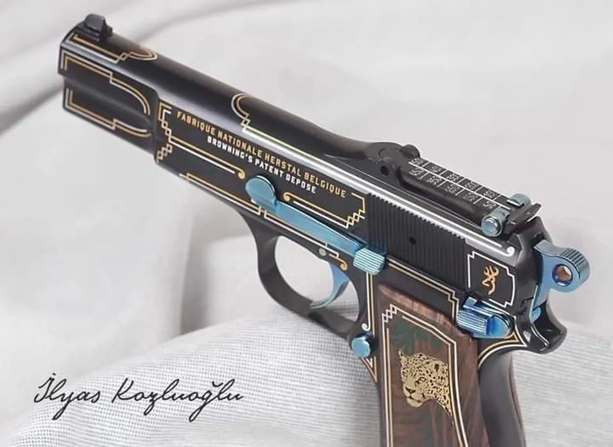 Browning – Çerçeve Hat Desenli Özel Gravür Tasarımı Detay 4