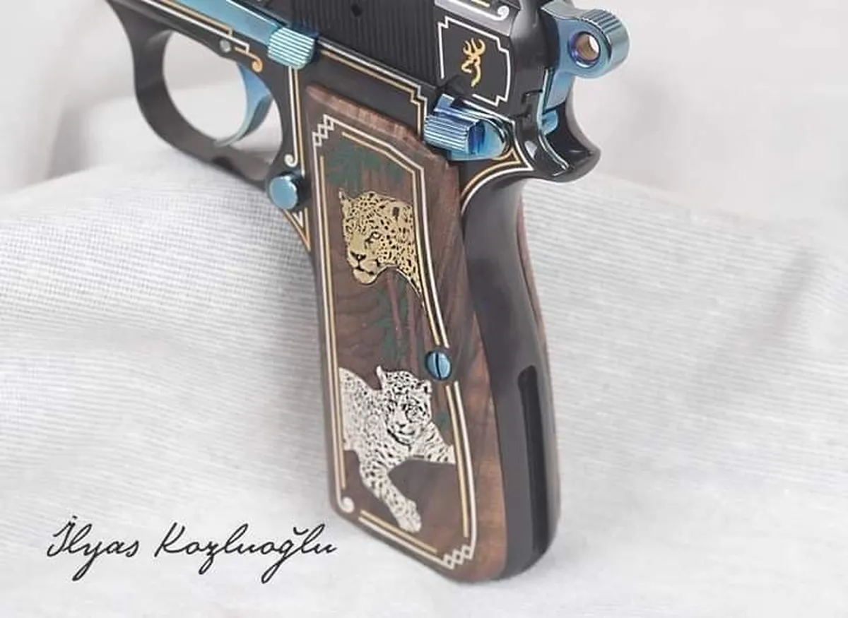 Browning – Çerçeve Hat Desenli Özel Gravür Tasarımı Detay 5