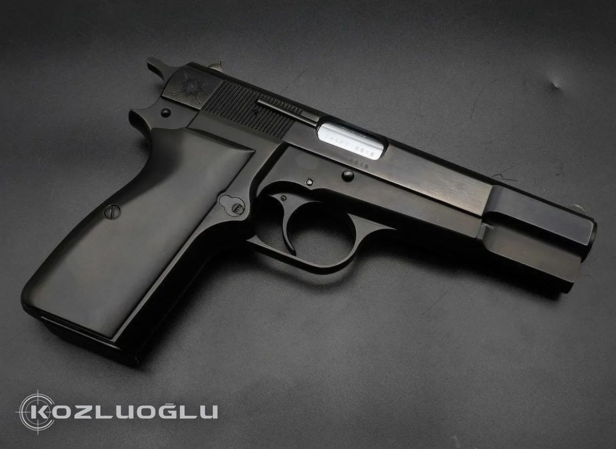 Browning HI Power Özel Harekat-Kartal & Siyah Meneviş Kaplama Detay 2