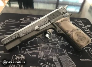 Browning HP Mat Beyaz Krom Kplama – Yanaklar Gravür