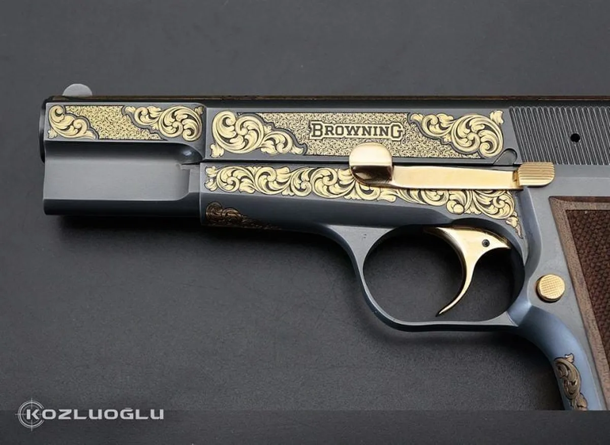 Browning HP Serpme Gravür Detay 3