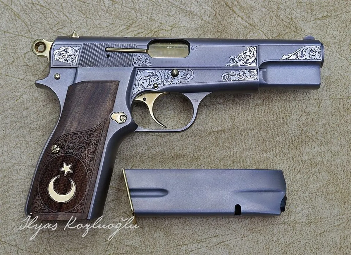 Browning HP Serpme Gravür Detay 6