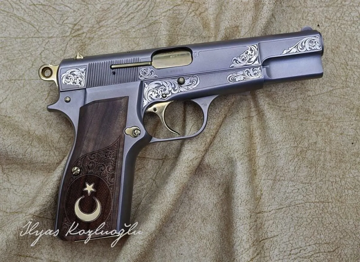 Browning HP Serpme Gravür Detay 7