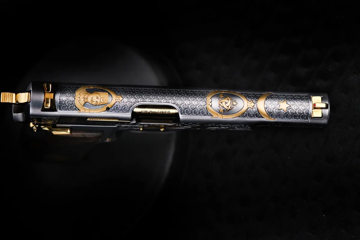 Browning İttihat ve Terakki Gravür Çalışması Detay 6