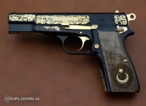 Browning – Mat Siyah & Parlak Sarı Titanyum Kaplama – Serpme Gravür