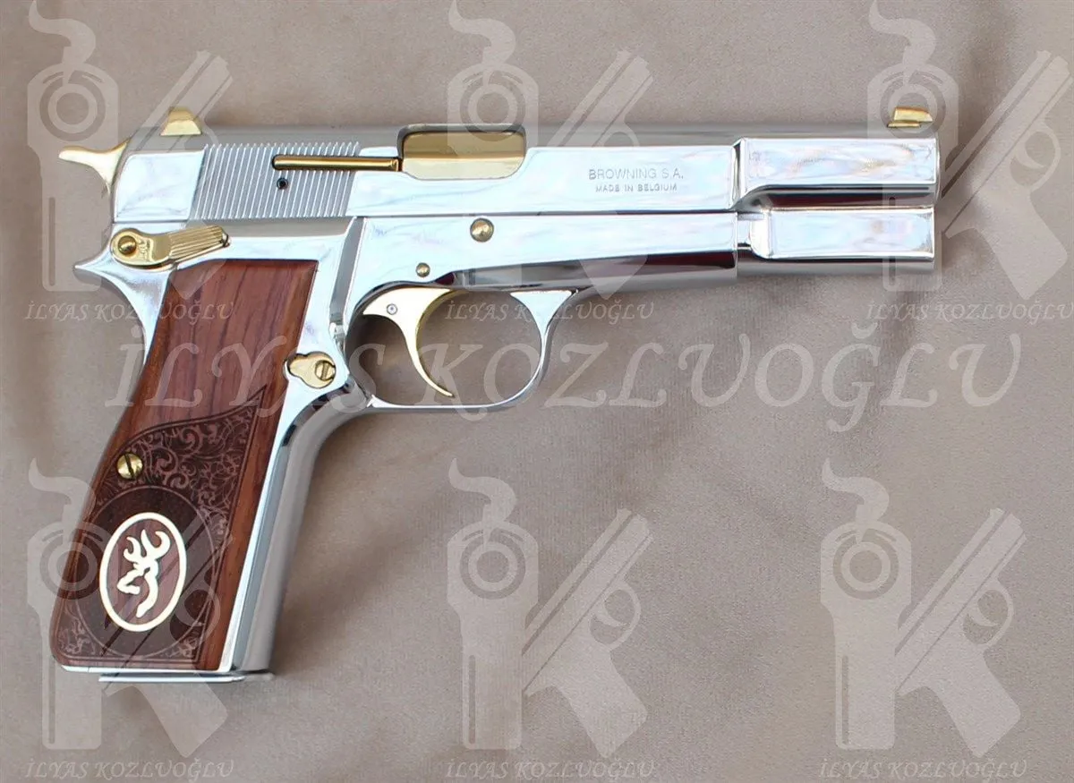 Browning Parlak Beyaz Krom Detay 2