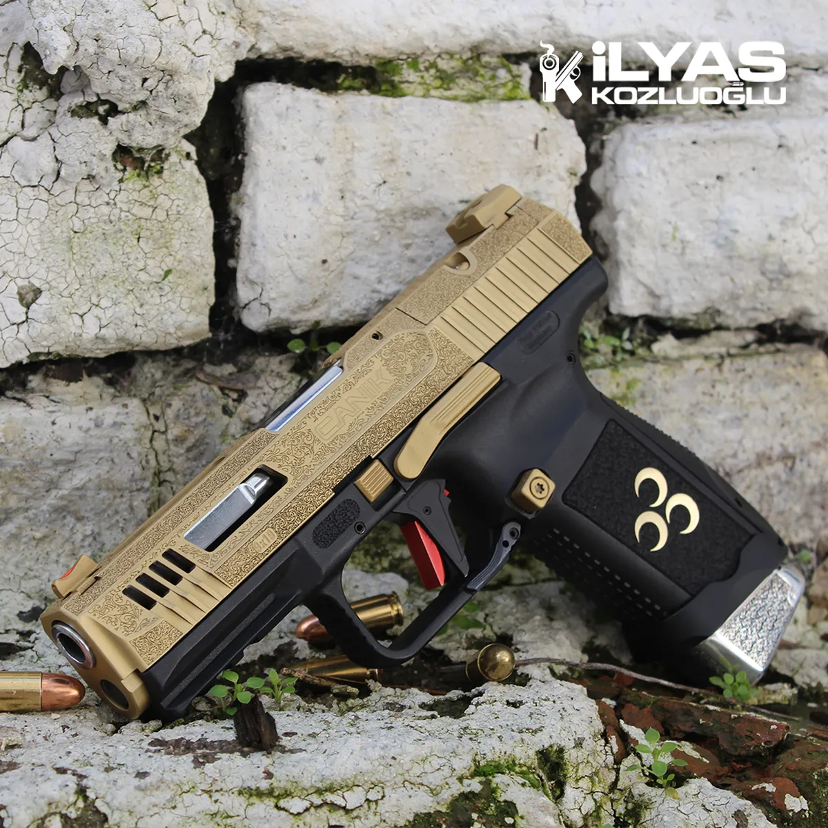 Canik TP9 Sarı Renk Kaplama & Gravür