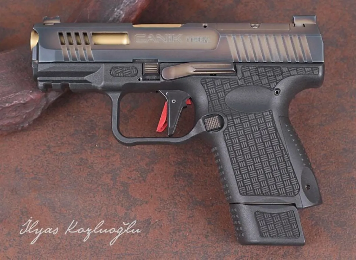 Canik TP9 Sub Elite Yanık Füme Titanyum – Sport Modifiye – Polimer Desen