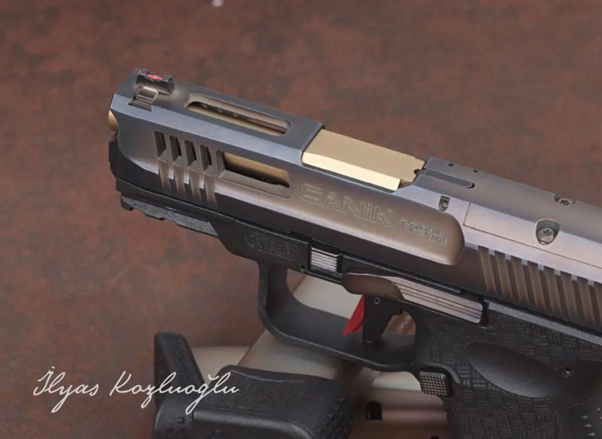 Canik TP9 Sub Elite Yanık Füme Titanyum – Sport Modifiye – Polimer Desen Detay 4
