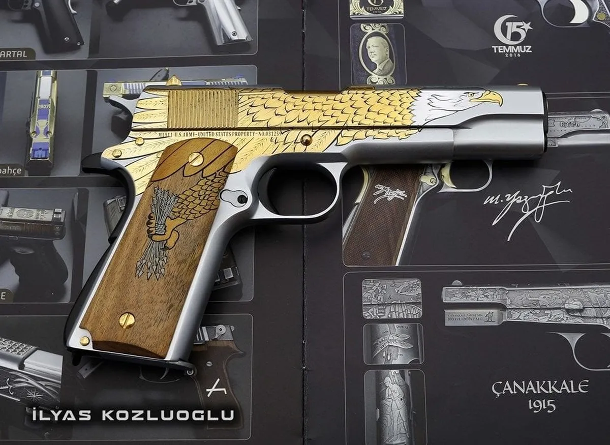 Colt 1911 Old Glory Kartal Detay 2