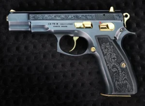 Cz 75 Yanaklar Sarmaşık Desen Gravür – Akrep Aliminyum Kabza