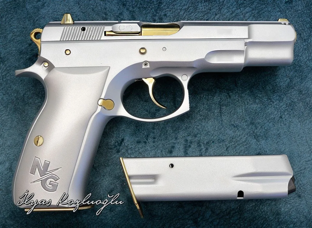 CZ 75B Füme Titanyum Kaplama Detay 4