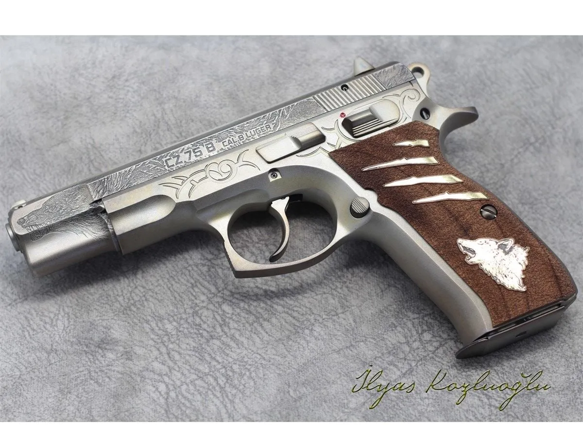 CZ 75B Füme Titanyum – Kurt Gravürü
