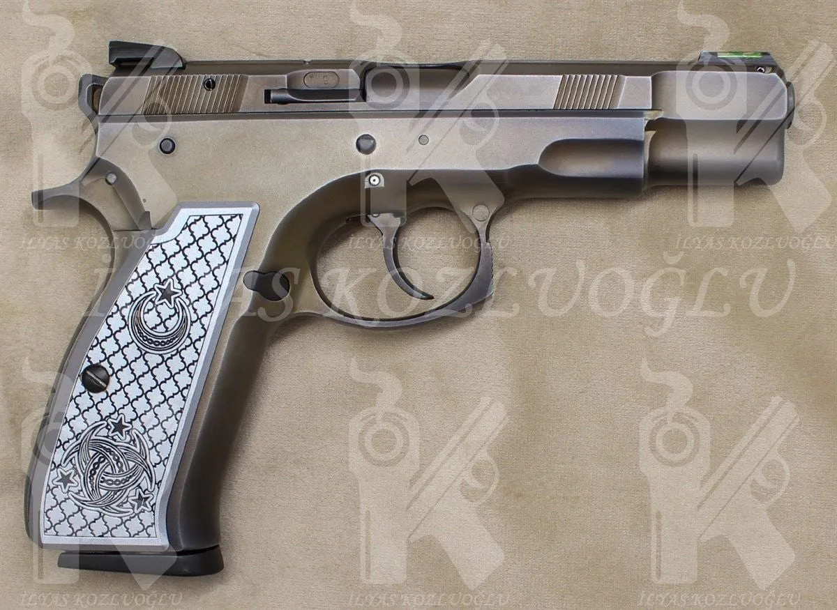 CZ 75B Yanık Füme Titanyum Kaplama Detay 2