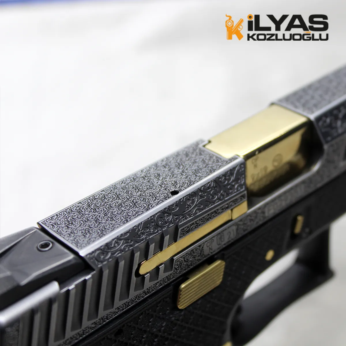 CZ P-10C Krom Kaplama & Gravür Detay 5