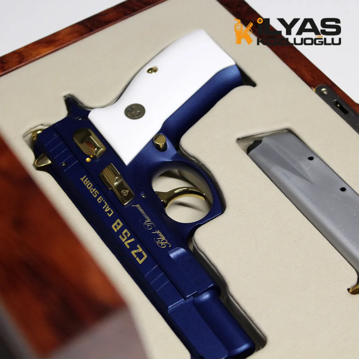 CZ75 B Mavi Kaplama & Sarı Parça Detay 5