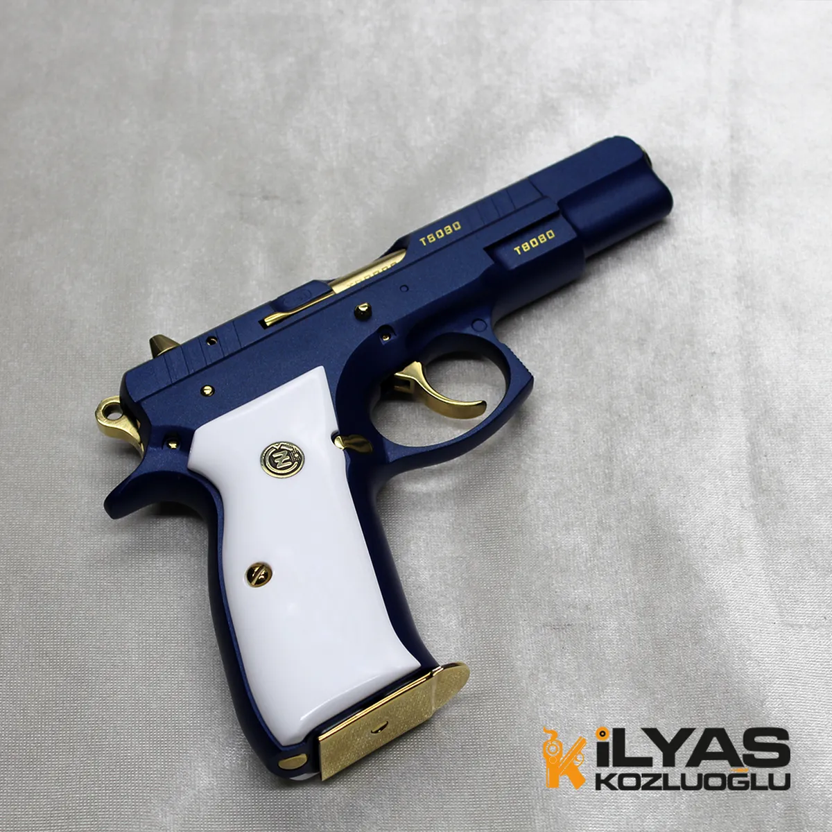 CZ75 B Mavi Kaplama & Sarı Parça Detay 8