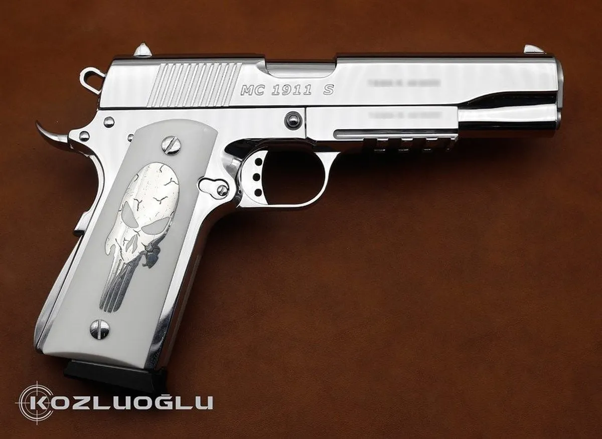 Girsan MC1911S Parlak Beyaz Krom Detay 2