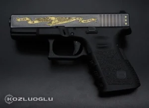 Glock 19 English Scroll – Kartal – Fotoğraf Gravür