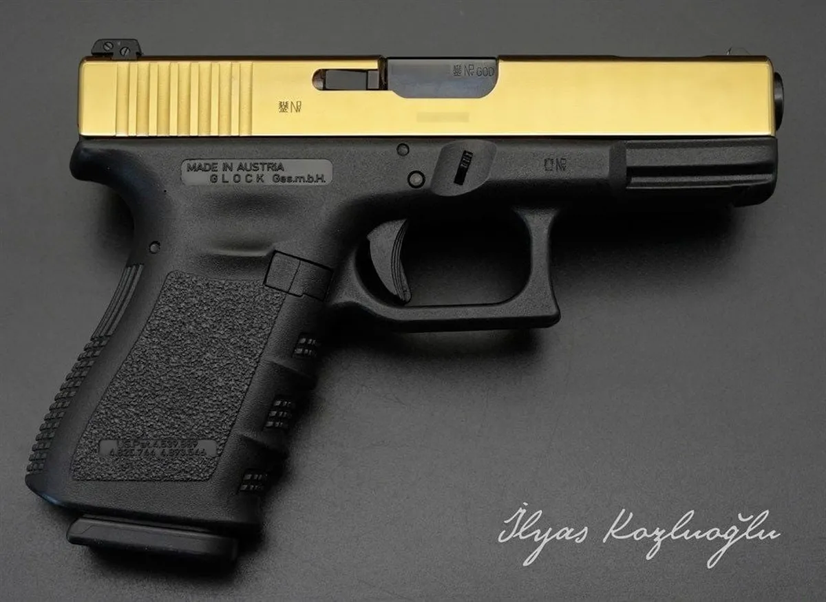 Glock 32C Altın Kaplama Detay 2