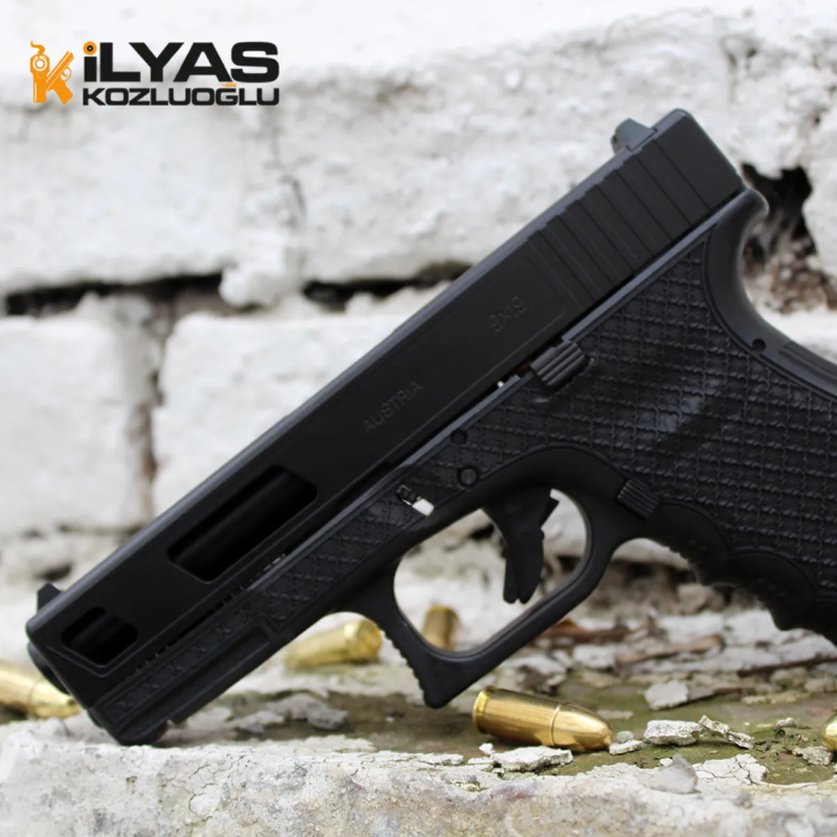 Glock Gen 5 Mat Siyah Krom Kaplama & Gravür Detay 4