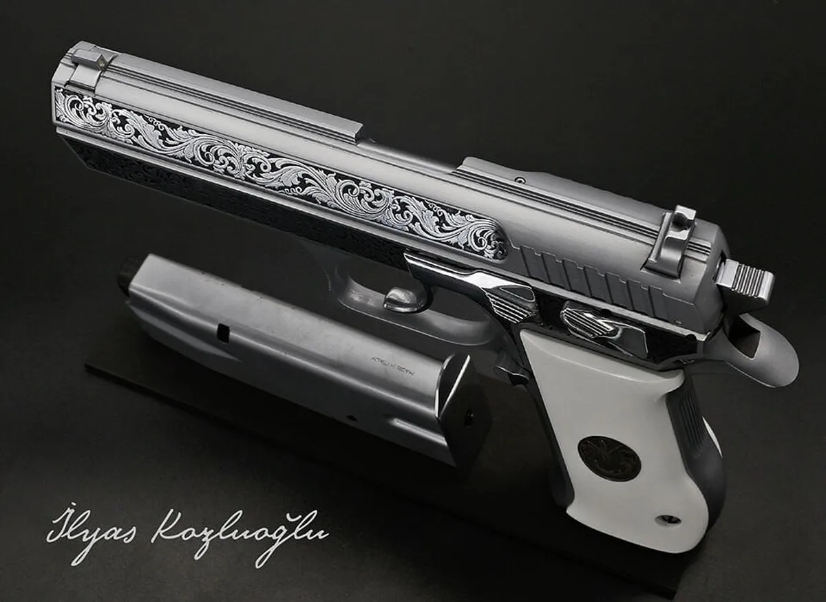 Jericho 941 F Gravür & Krom Kaplama Detay 2