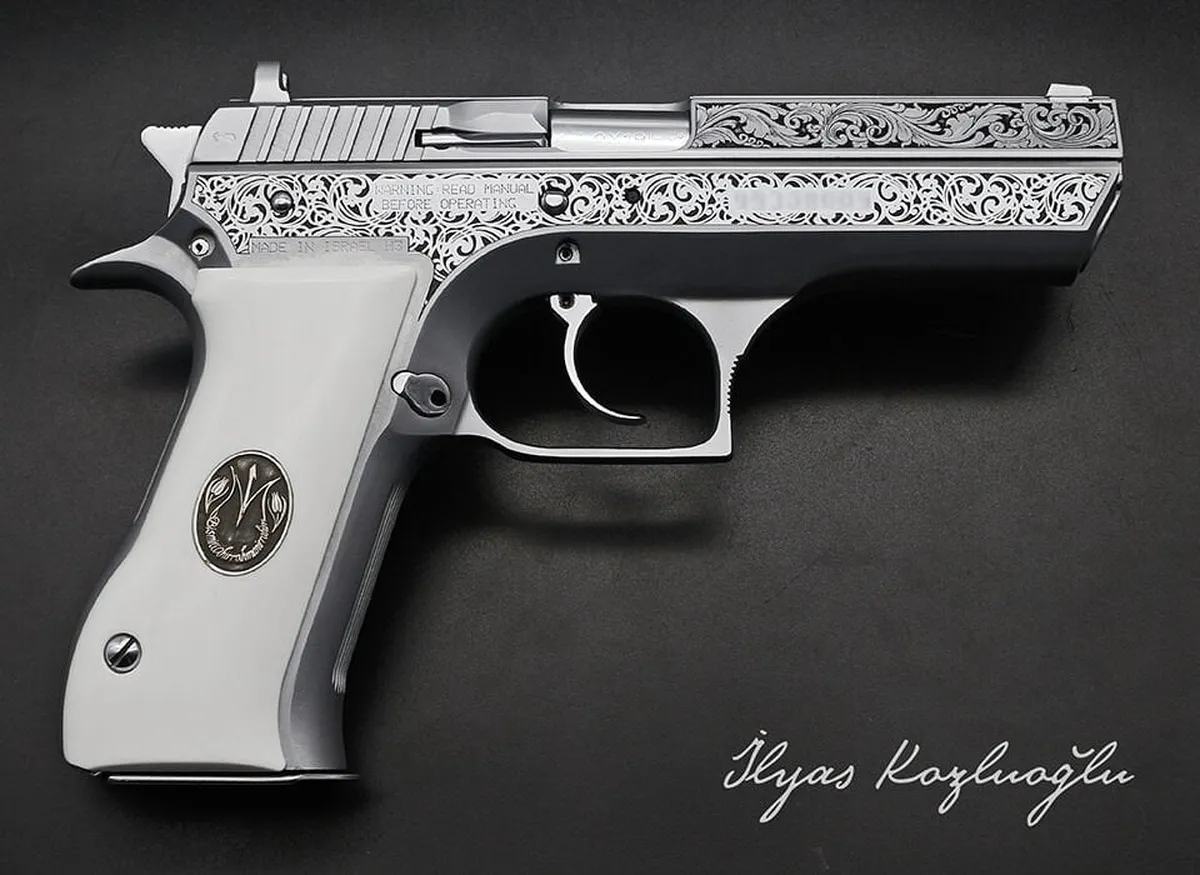 Jericho 941 F Gravür & Krom Kaplama Detay 3