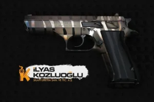 Jericho 941F Kaplan Desen – Koyu Yanık Füme Titanyum Kaplama