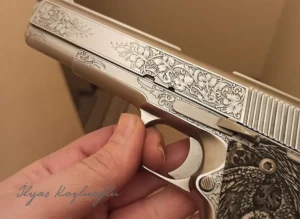 LLama 9MM Nikel Kaplama & Kartal-Gravür Desen
