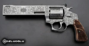 Rossi Cyclops 357. Magnum Gravür Çalışması – Mat Beyaz Krom Kaplama