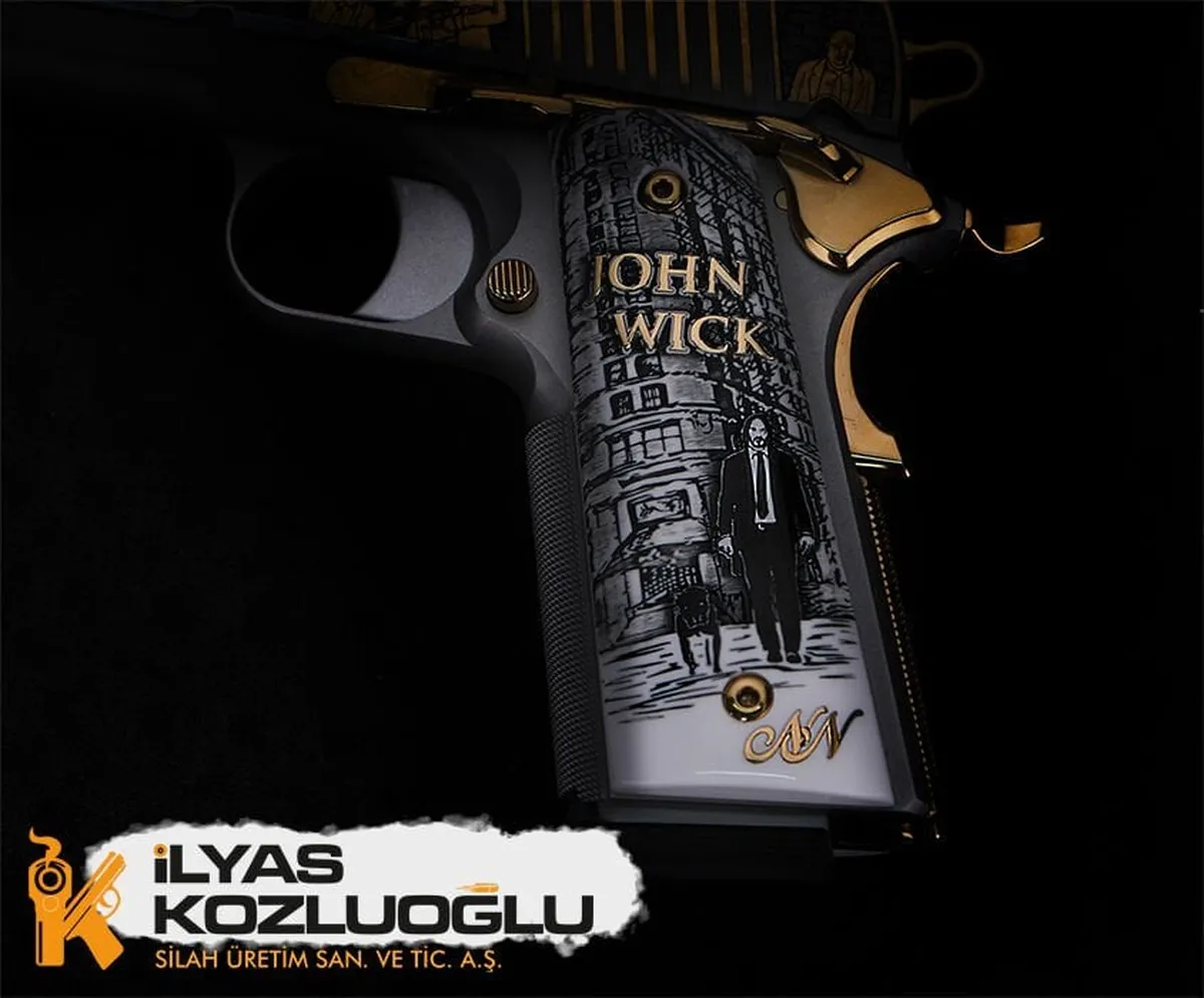 SIG SAUER 1911 – JOHN WICK Gravür – Füme Kaplama Detay 7