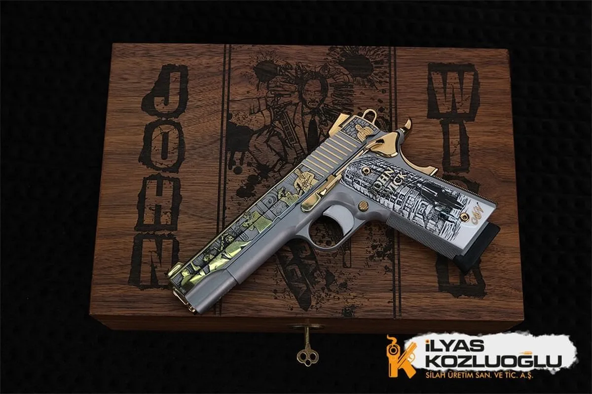 SIG SAUER 1911 – JOHN WICK Gravür – Füme Kaplama Detay 8
