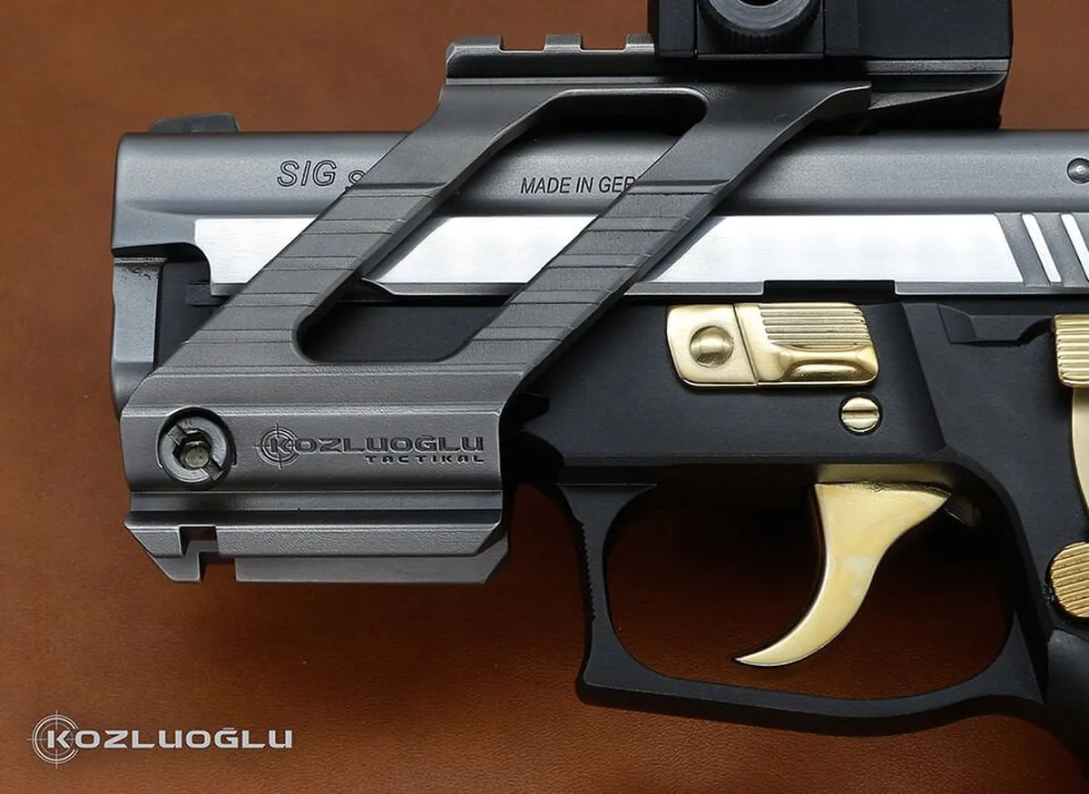 Sig Sauer P226 Red Dot Koyu Titanyum Kaplama Detay 3