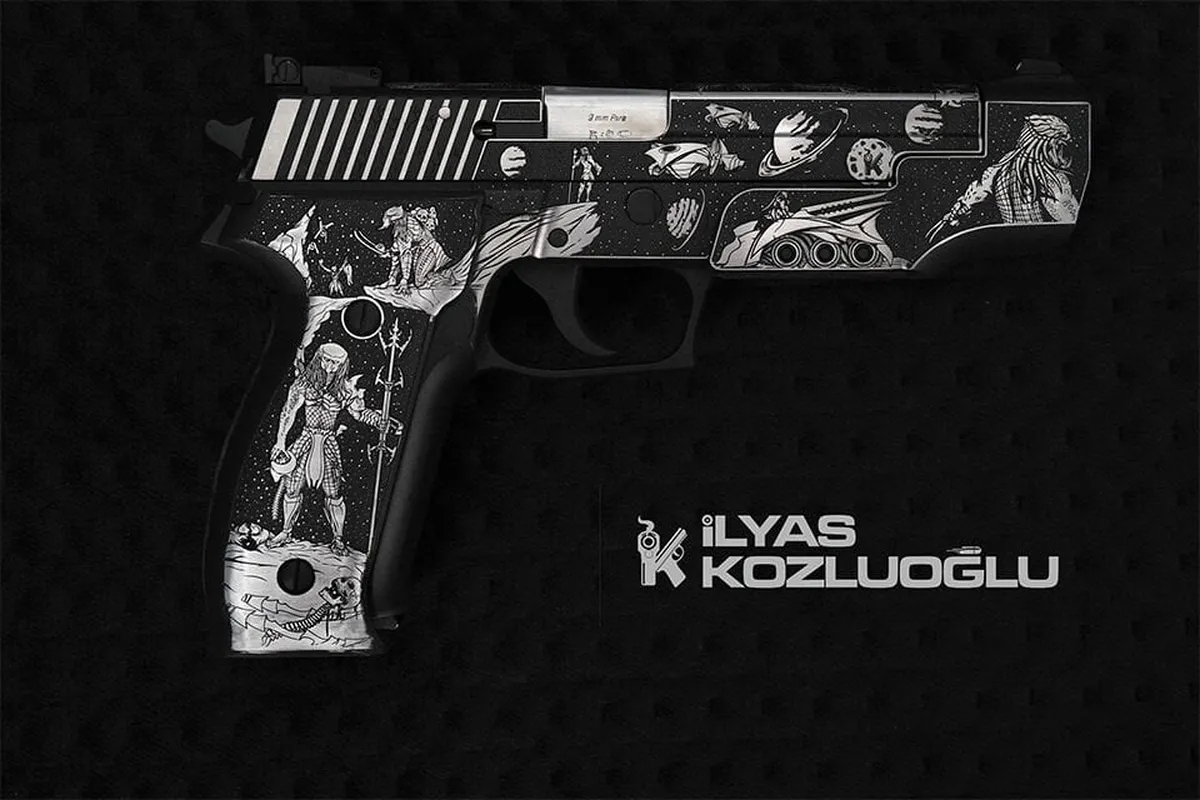 Sig Sauer P226S – Predator Gravür Çalışması Detay 2