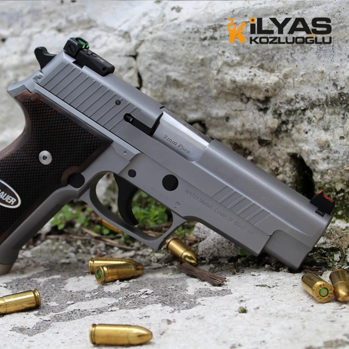 SıgSauer P226 Mat Krom Kaplama Detay 2