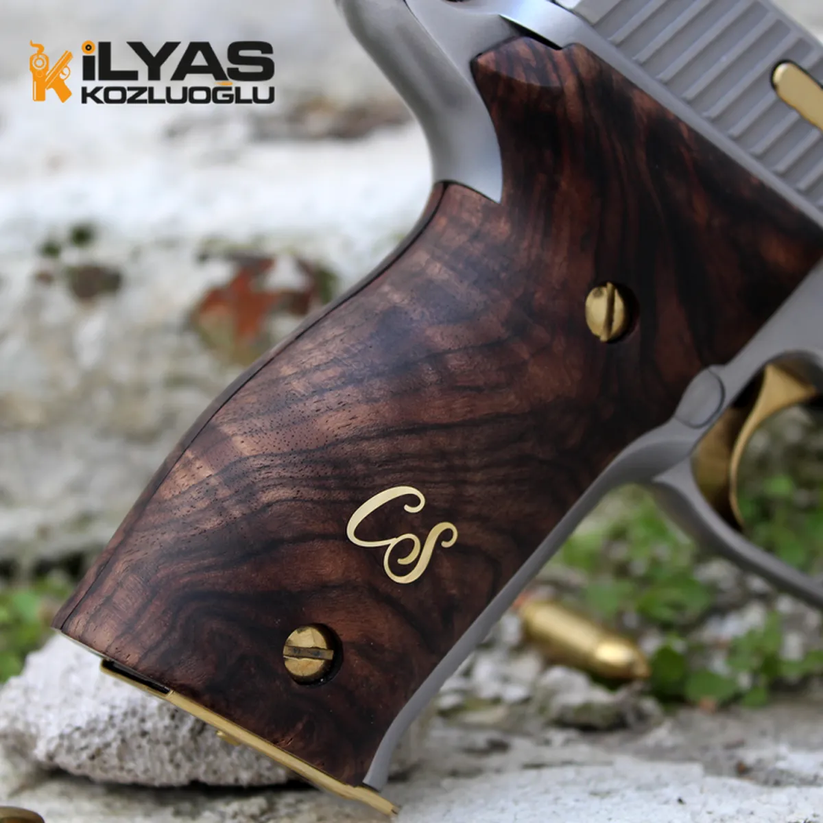 SıgSauer P226 Mat Titanyum Kaplama & Gravür Detay 2