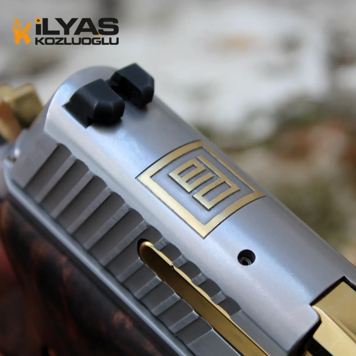 SıgSauer P226 Mat Titanyum Kaplama & Gravür Detay 4