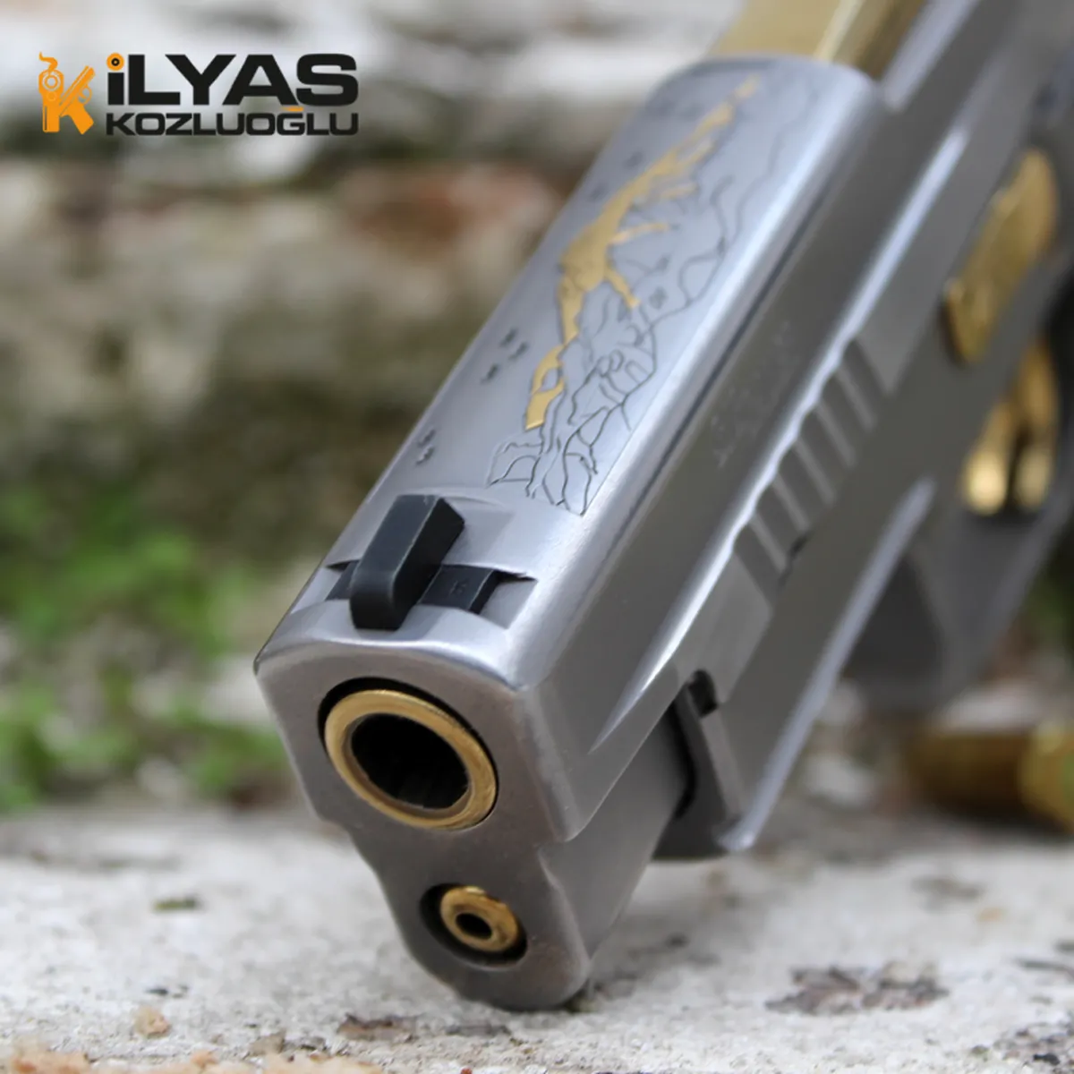 SıgSauer P226 Mat Titanyum Kaplama & Gravür Detay 6