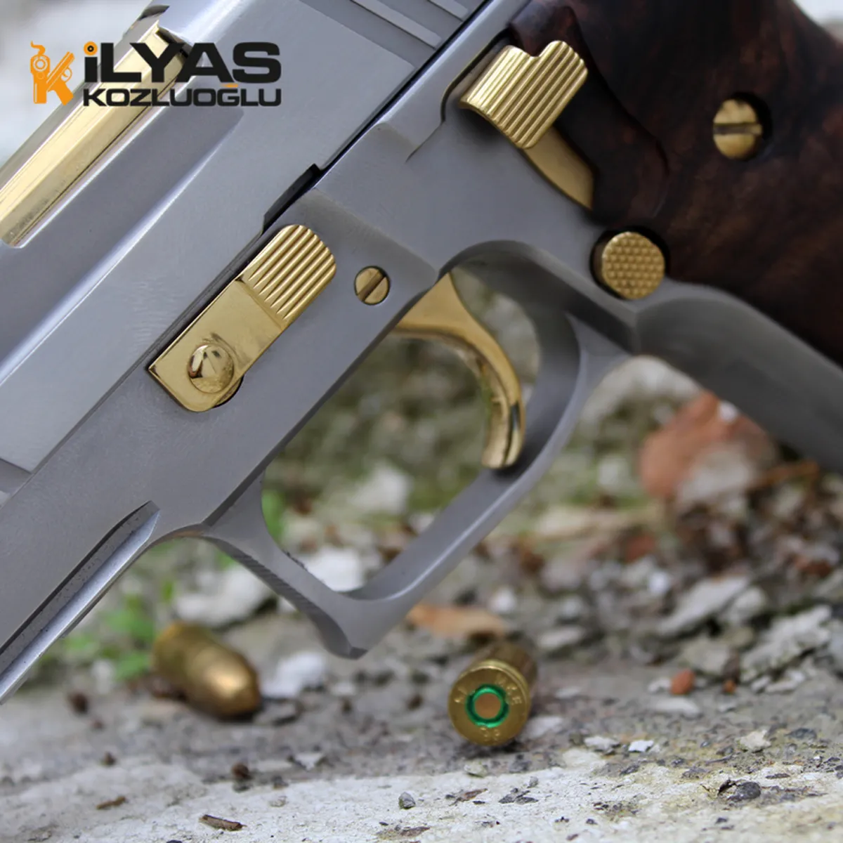 SıgSauer P226 Mat Titanyum Kaplama & Gravür Detay 7