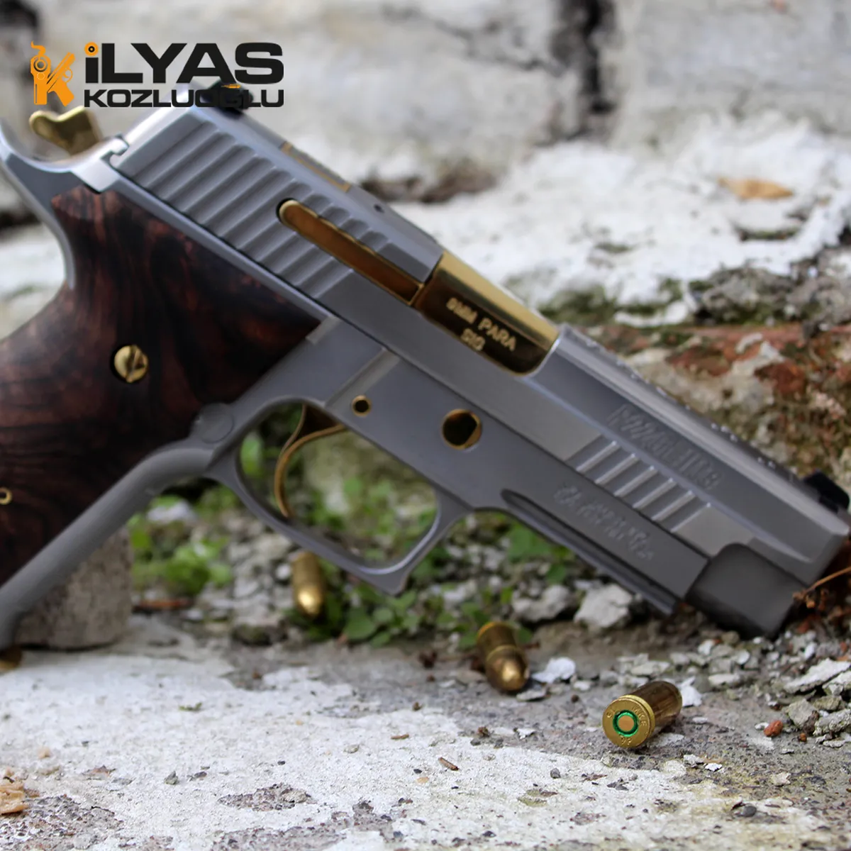 SıgSauer P226 Mat Titanyum Kaplama & Gravür Detay 8