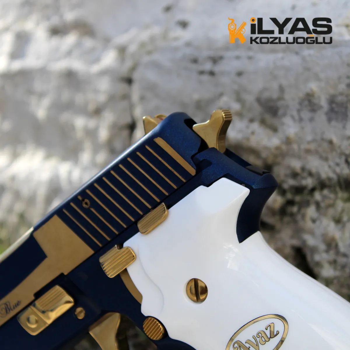 SıgSauer P226 Mavi Kaplama Detay 3