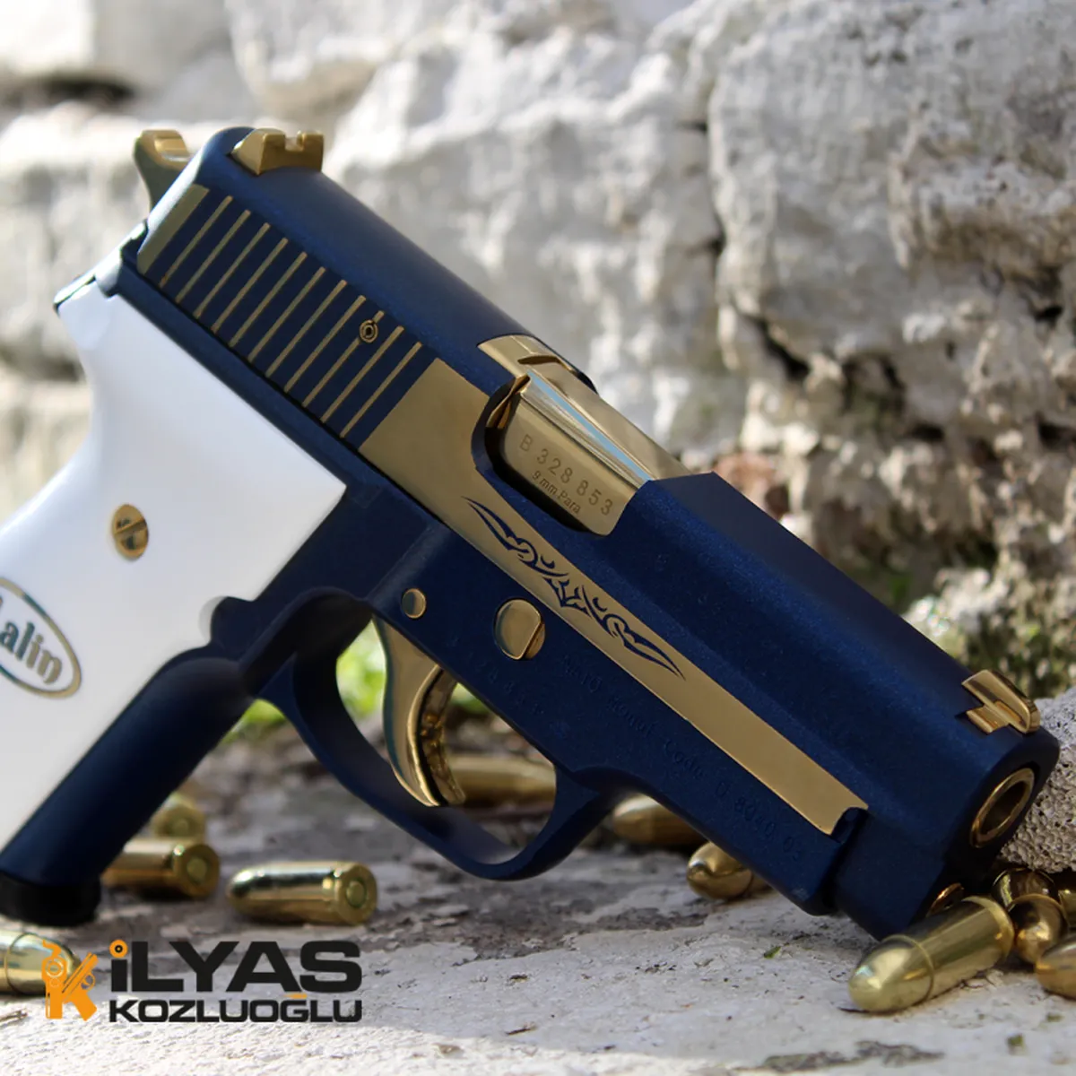 SıgSauer P226 Mavi Kaplama Detay 5