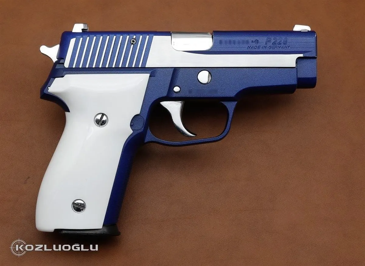 SıgSauer P228 Mavi Kaplama Detay 2