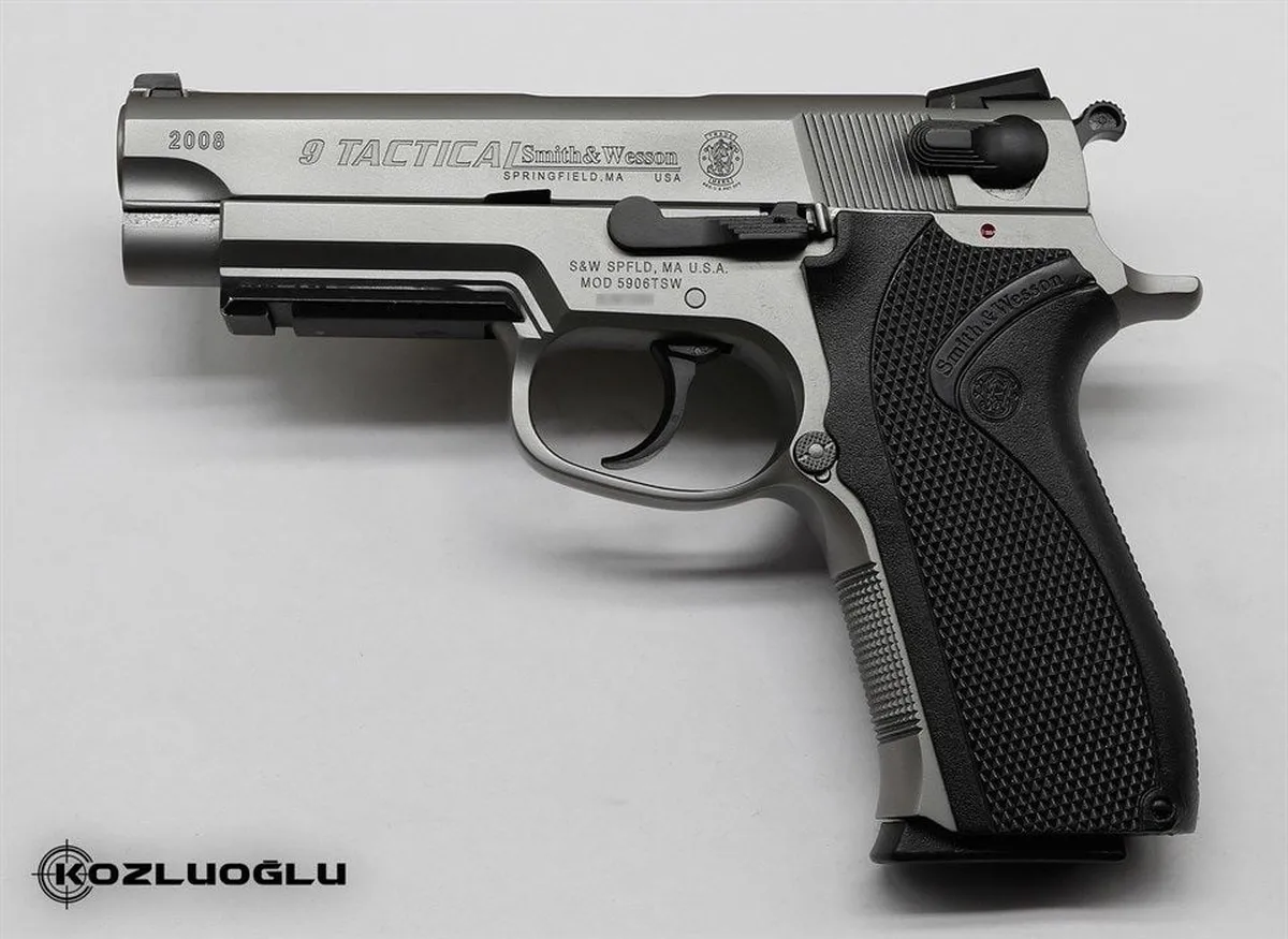 Smith&Wesson 5906 Beyaz Krom Kaplama
