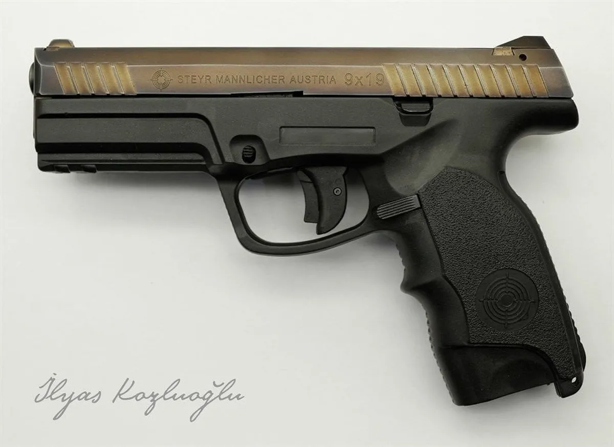 Steyr L9 A1 Yanık Füme Titanyum Kaplama