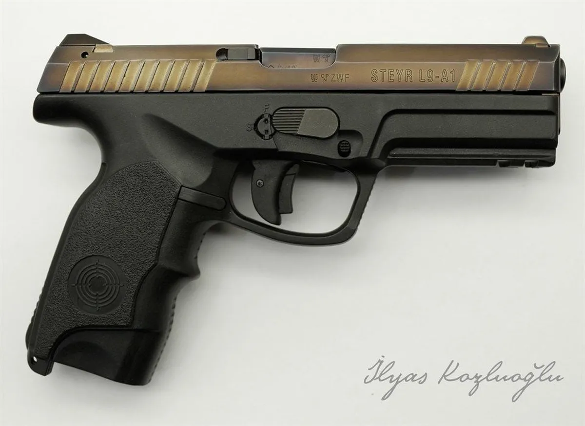 Steyr L9 A1 Yanık Füme Titanyum Kaplama Detay 2